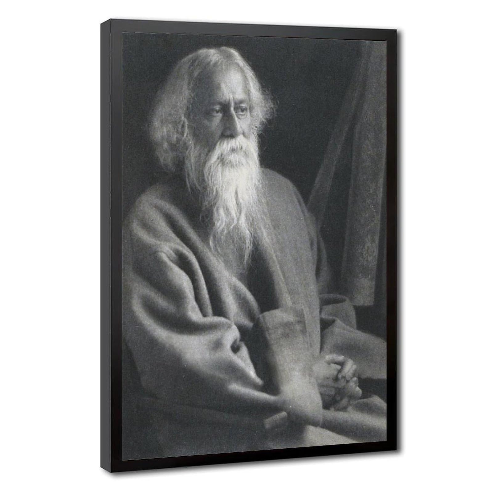 Toile Rabindranath Tagore cadre suspendu décoration murale salon - 8