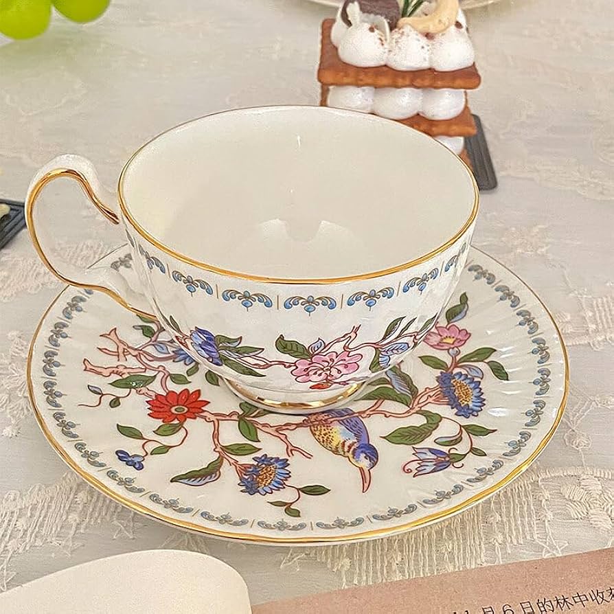 Amazon.com | Aynsley Pembroke Oban Fine Bone China Teacup & Saucer