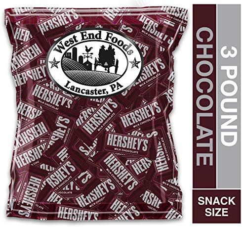 3 lb Pack of Bulk Hershey's Milk Chocolate Snack Bars