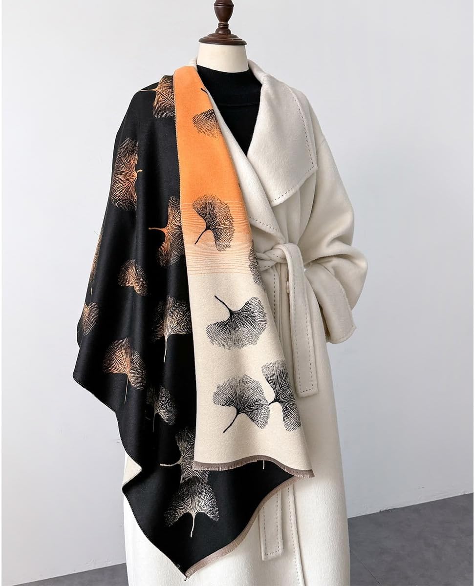 First Choose Women's Blanket Chunky, Pashmina Shawls Wraps Oversized Winter & Fall Warm Scarfs Soft Cashmere Feel for Women - Image 5