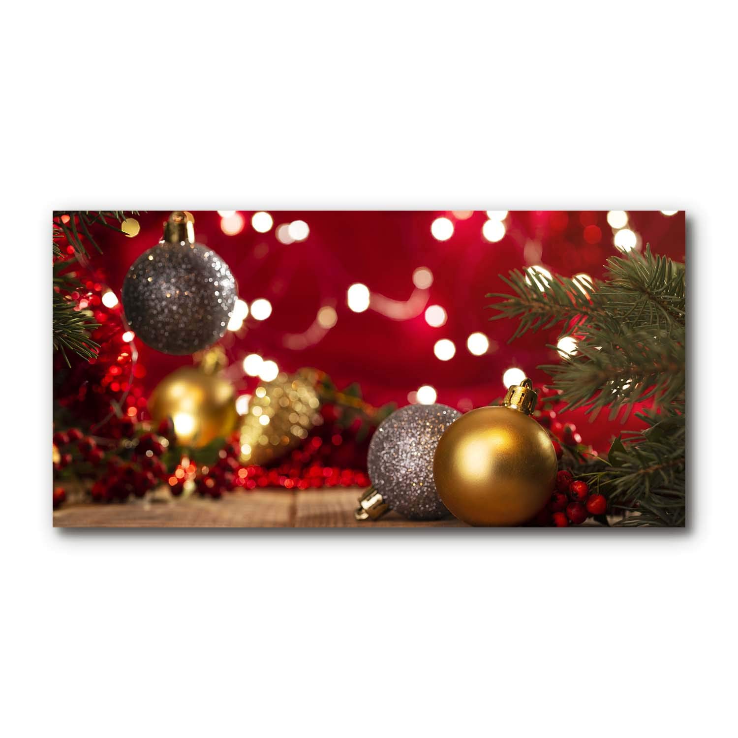 Tableau en verre de Noël Tulup pour sublimer votre salon pendant les fêtes