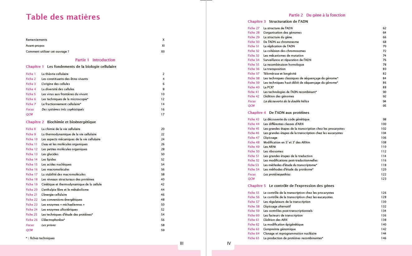 Le cours de biologie cellulaire et moléculaire - 5e éd.