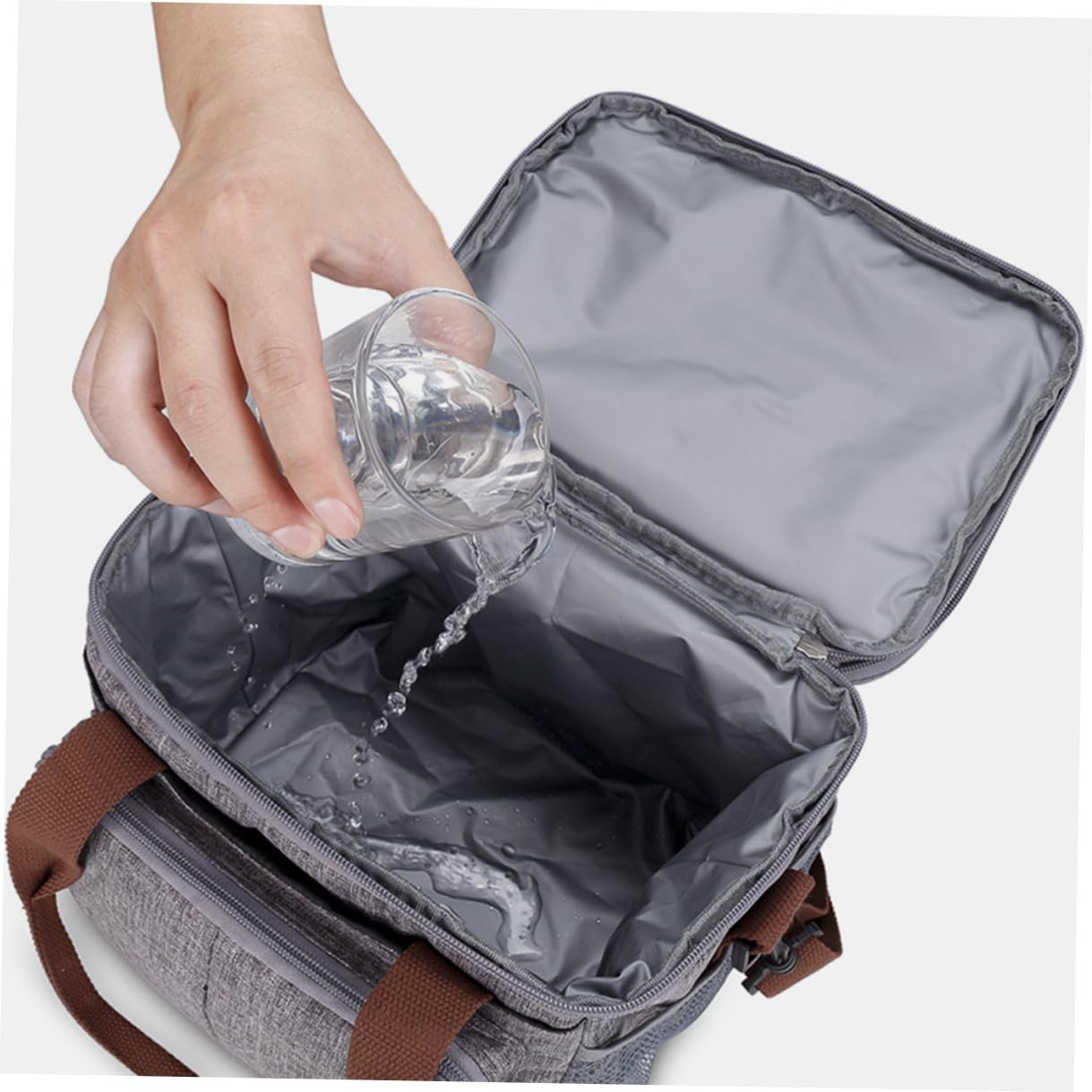 Gadpiparty Wasserdichte Lunch tasche Große Kapazität Isolierte Kühltasche Picknicktasche für Outdoor Arbeit Schule mit Netzfächern und Reißverschluss