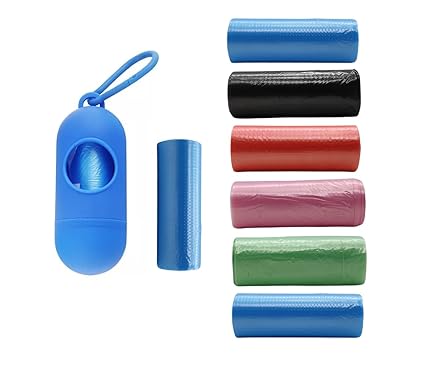 AMSO Diaper Disposal Bag Dispenser with Garbage Rolls Portable Disposable Baby Diaper Nappy Garbage Bag (8 rolls of trash bags)