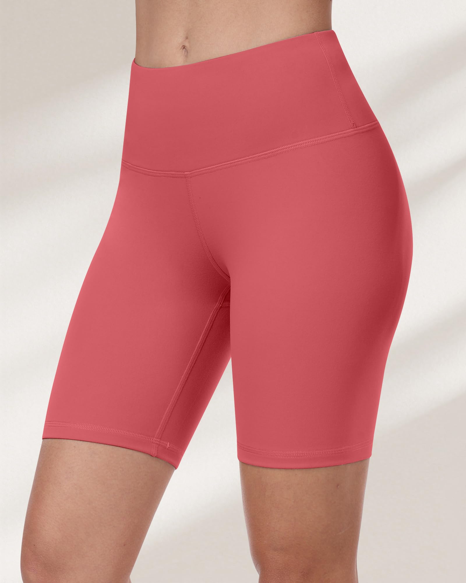 Pantalones cortos de ciclismo para mujer, cintura alta, control de abdomen, suaves, atléticos, gimnasio, yoga — view 28