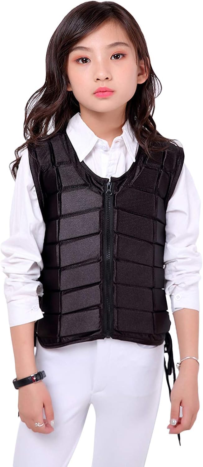 TentHome Unisex Niños Chaleco de Protección Ecuestre EVA acolchado seguridad equitación equipo de protección del cuerpo protector de la guardia chaleco de absorción de golpes