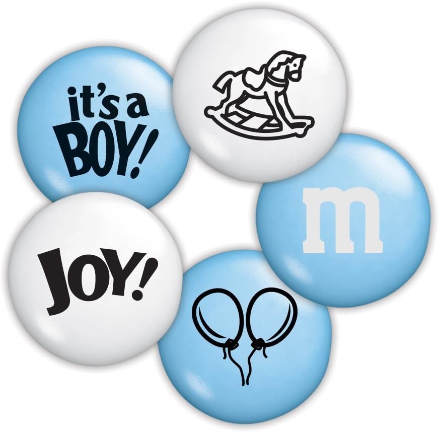 Baby Boy Custom M&M'S 5lb Bulk Candy Bag