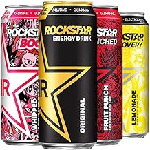 Rockstar Energy Drink, Core 4 Flavor Variety Pack, 16oz Cans 12 Pack Packaging May Vary