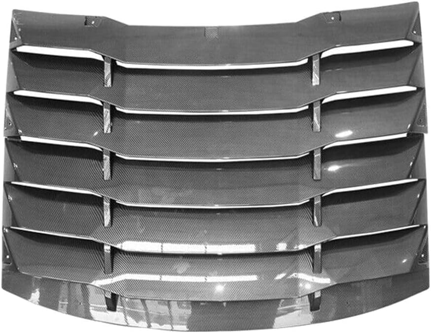 GGDZTMNB for Dodge for Charger 2011-2023 Carbon Fiber Print Rear Window Louver Sun Shade Vent
