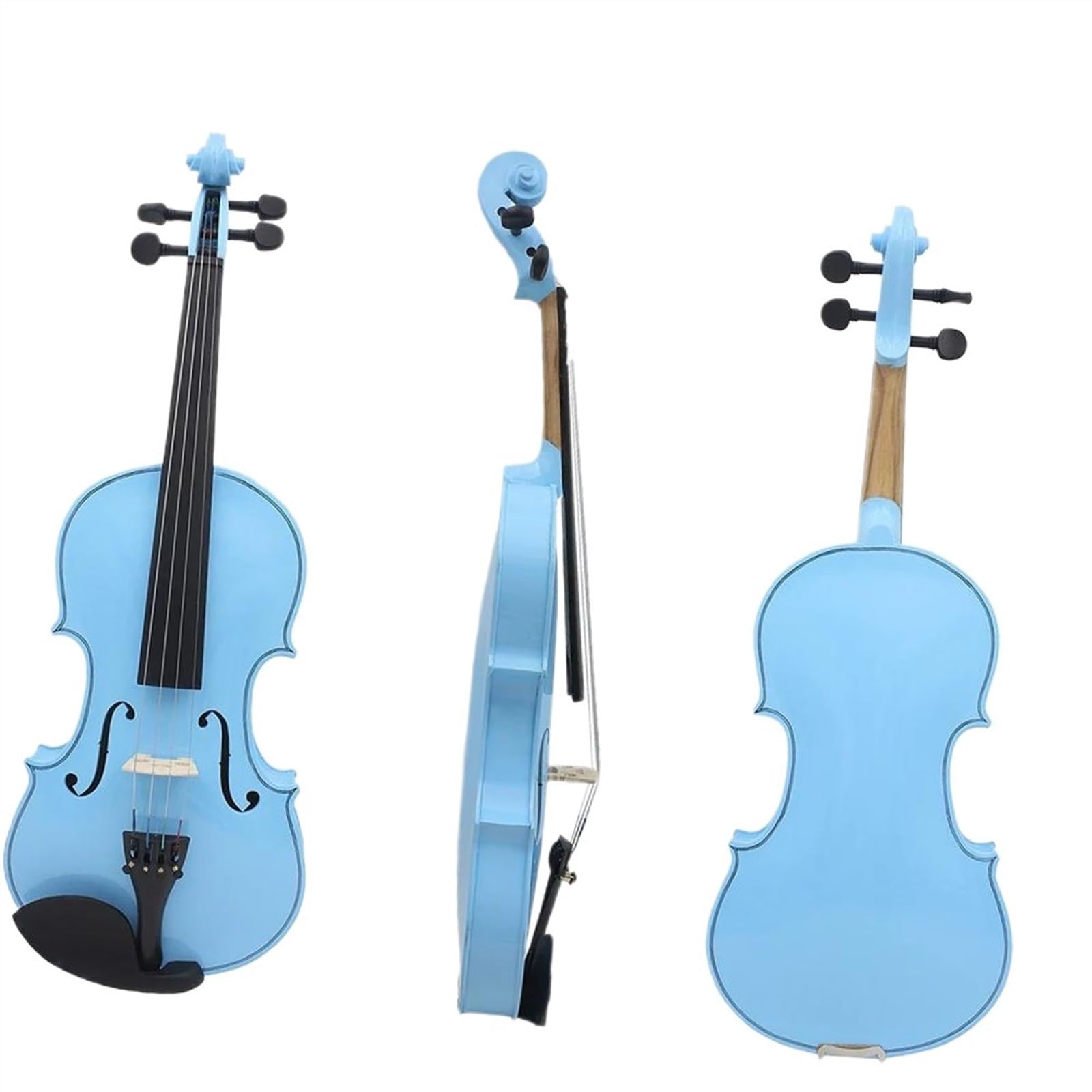 violino per principianti Violino 4/4 Pannello In Acero Musica Per Principianti Violino Blu Adatto Per Lezioni Di Musica Ornamento Per Studio Con Accessori (Color : Blue Violin)