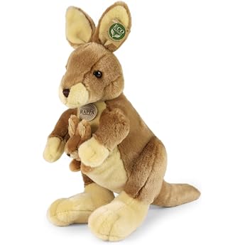 Cuddly Toy Kangaroo & Baby 37 cm Brown Plush Kangaroo Plush Toy