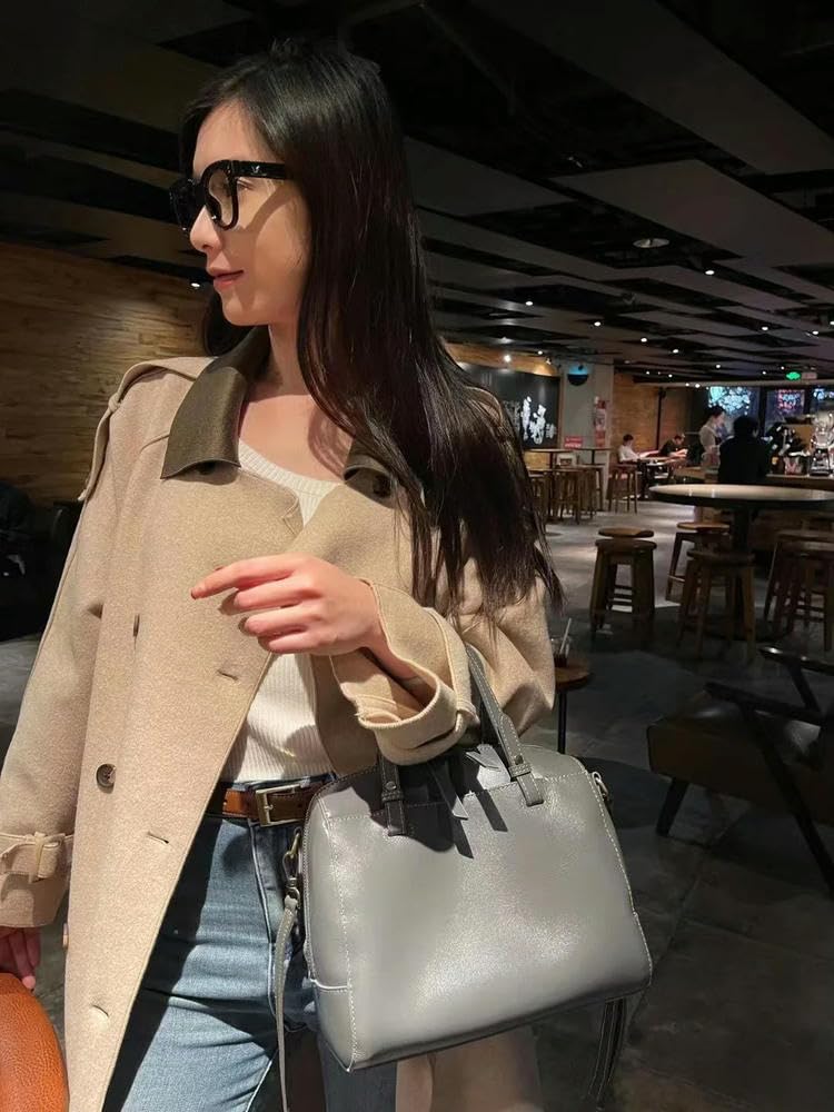 Bolso de Mano Vintage de Piel de Vaca de Primera Capa, Bolso Grande, Nuevo Bolso Bandolera, Bolso de Hombro de Cuero de Gran Capacidad Todo en uno Informal de Moda