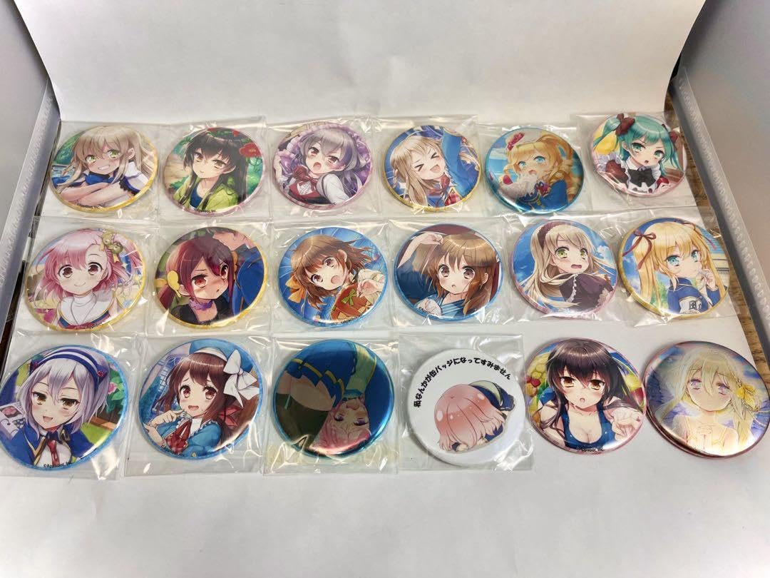 グリモア 私立グリモワール魔法学園 缶バッジ 18点セット