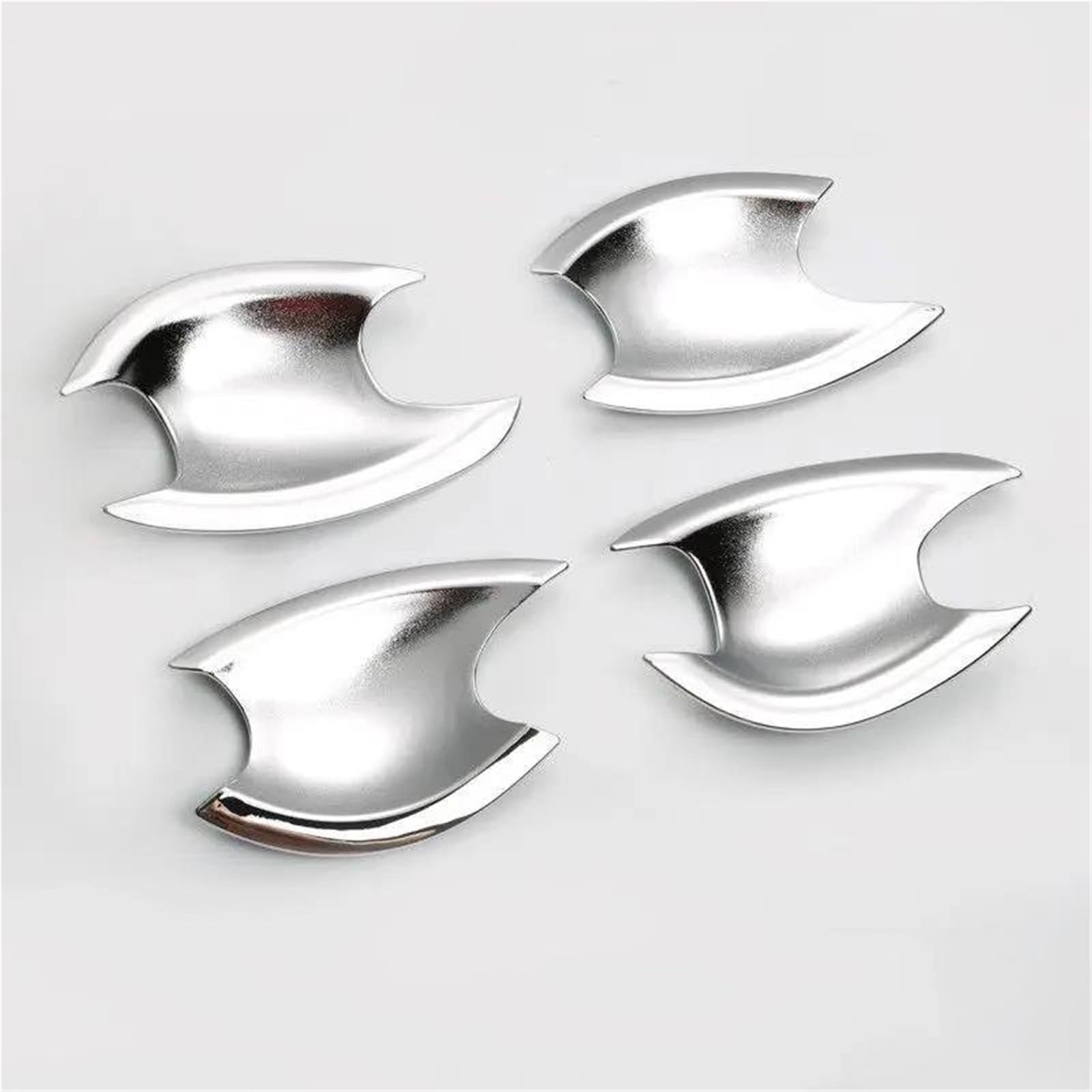 Piwine Silver Bowl Handle Sticker Glossy Black Chrome Car Door Handle Cover Trim Stickers For Hyundai For I30 2012-2016 Styling Accessories(Silver Bowl)
