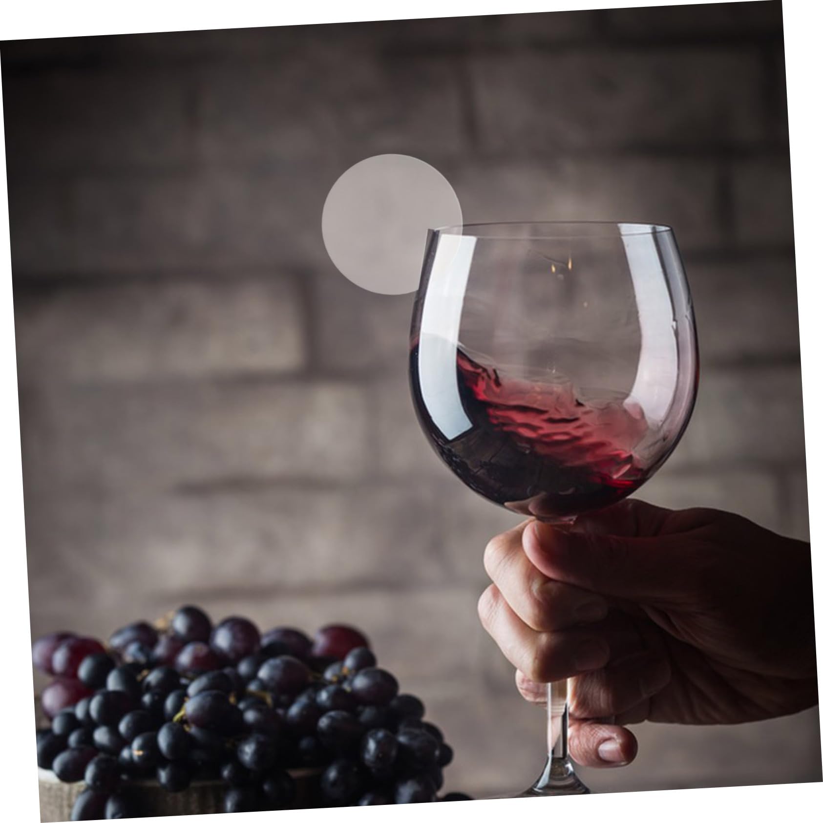 Luxshiny 60pezzi Etichette per Bevande Rotonde in Acrilico Segnalabicchieri Decorativi per Feste Segnalabicchieri Sostituibili per Vino da Raduno Etichette per Bevande da Festa