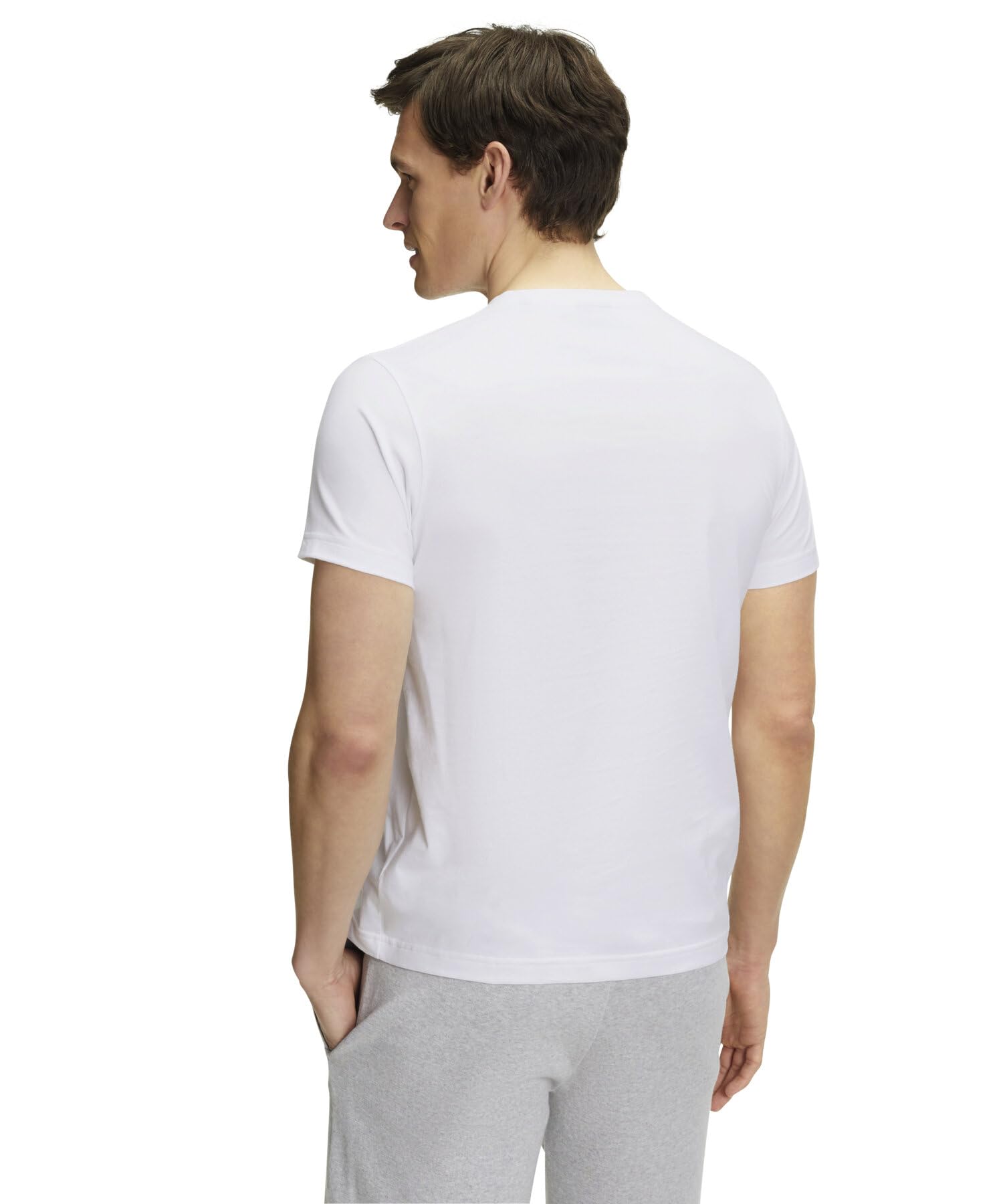 FALKE Hombre Basic V-Neck Camiseta Suave Manga Corta cómoda Ligera Transpirable algodón 1 Pieza