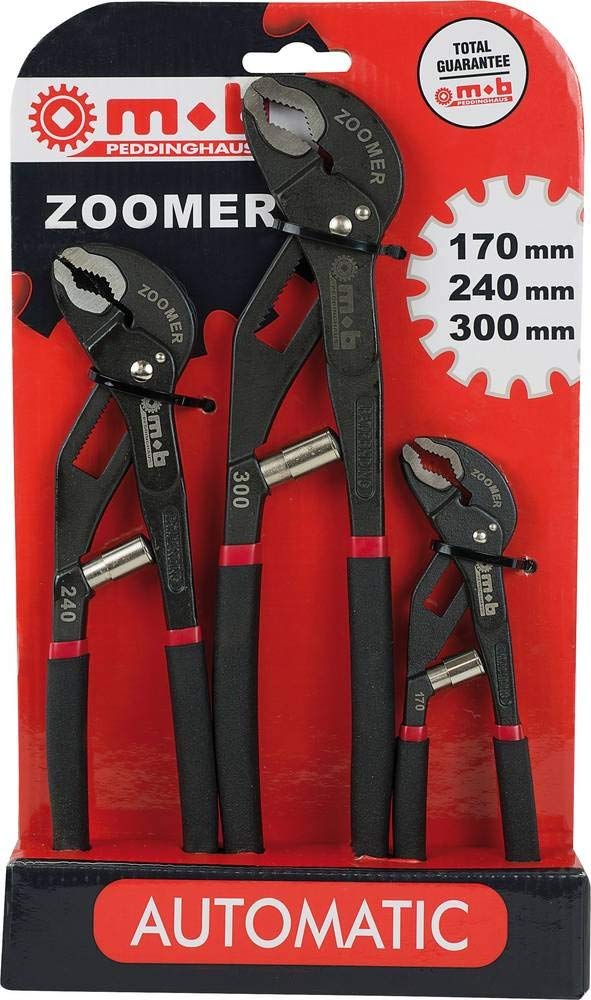 Peddinghaus Handwerkzeuge Vertriebs GmbH, Set di pinze a pappagallo "Zoomer", 3 pz. - 6483030001