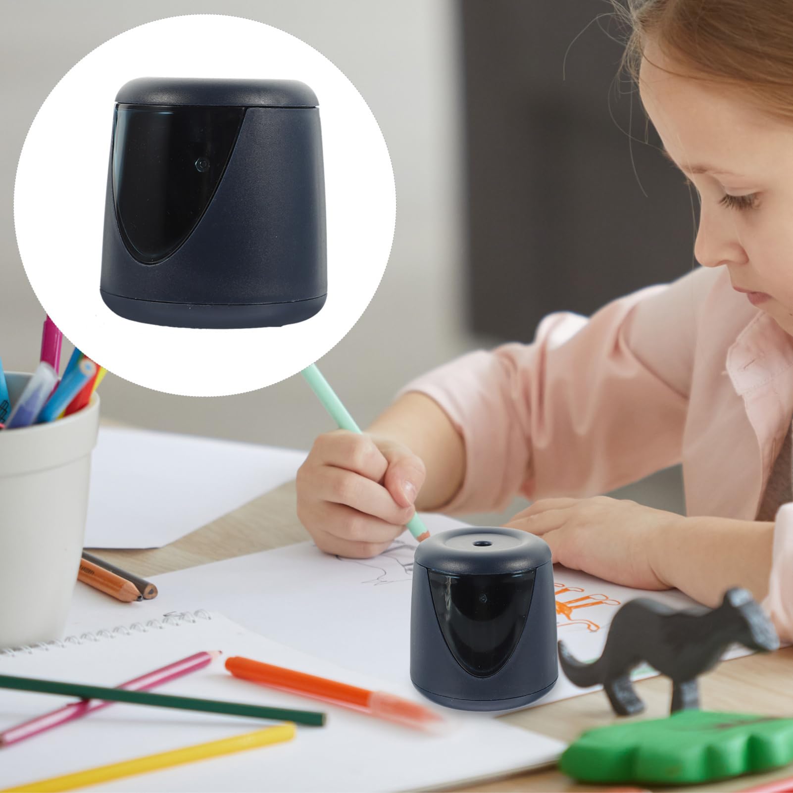 NUOBESTY 3stücke Elektrischer Bleistiftspitzer Für Tragbarer Automatischer Anspitzer Mit Großem Behälter Und Sicherem Design Für Schule Und Zuhause Batteriebetrieben