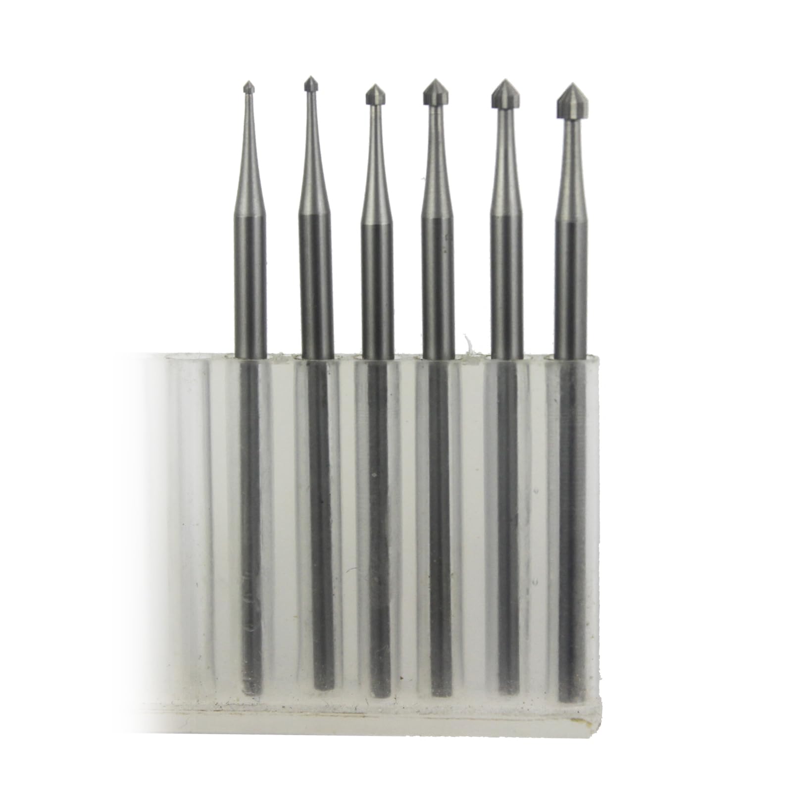 𝐋𝐮𝐨 𝐤𝐞 6 Pcs Cylinder - Cone Shape Jewelry Making Burr - 3/32'' Shank Stone Setting Burs Jewelry Engraving Bits for Lapidary 008-023