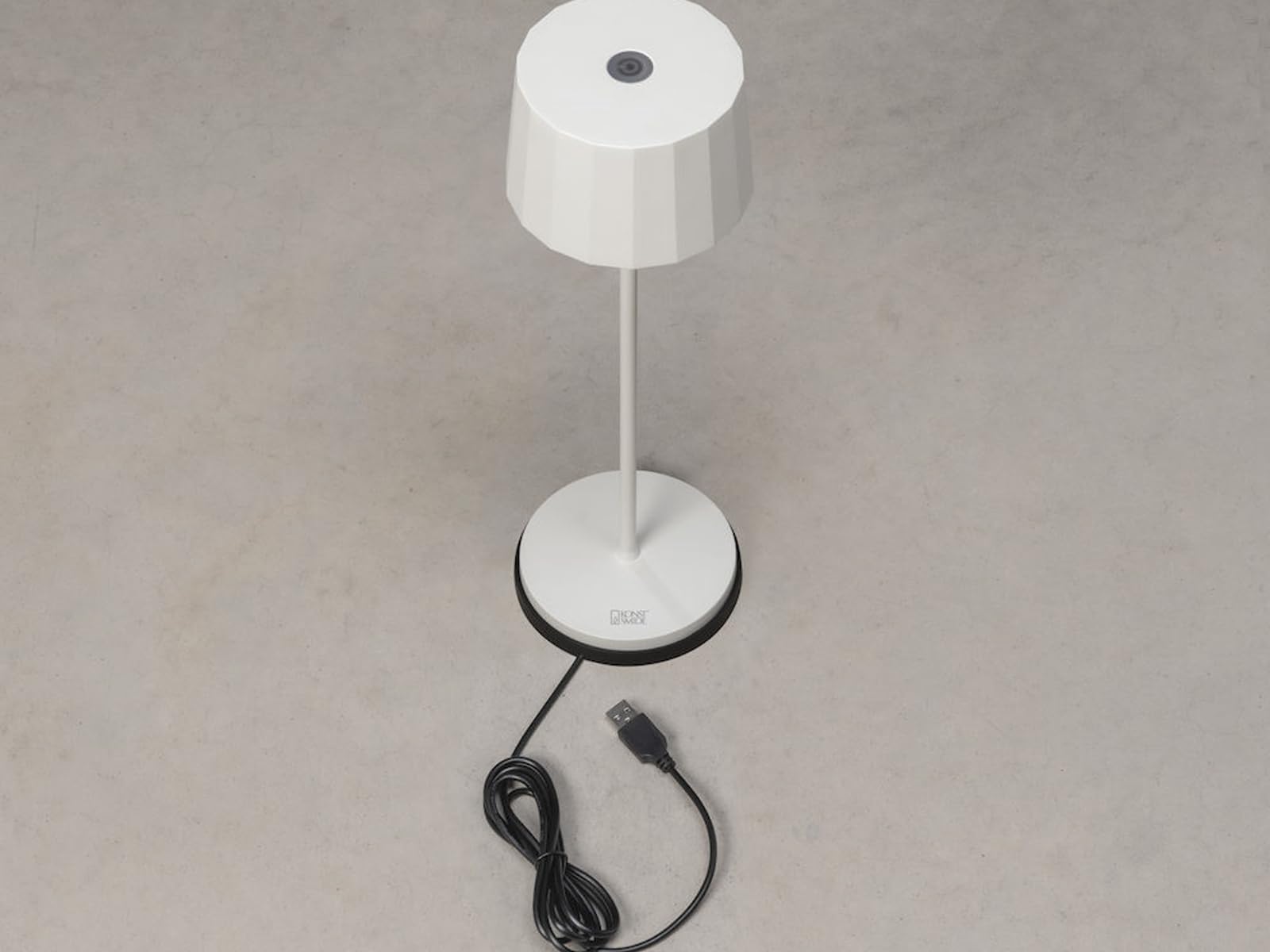 Konstsmide Tischleuchte Positano | weiss | Indoor/Outdoor | USB/Akku | 7813-250, 10 x 10 x 36 cm