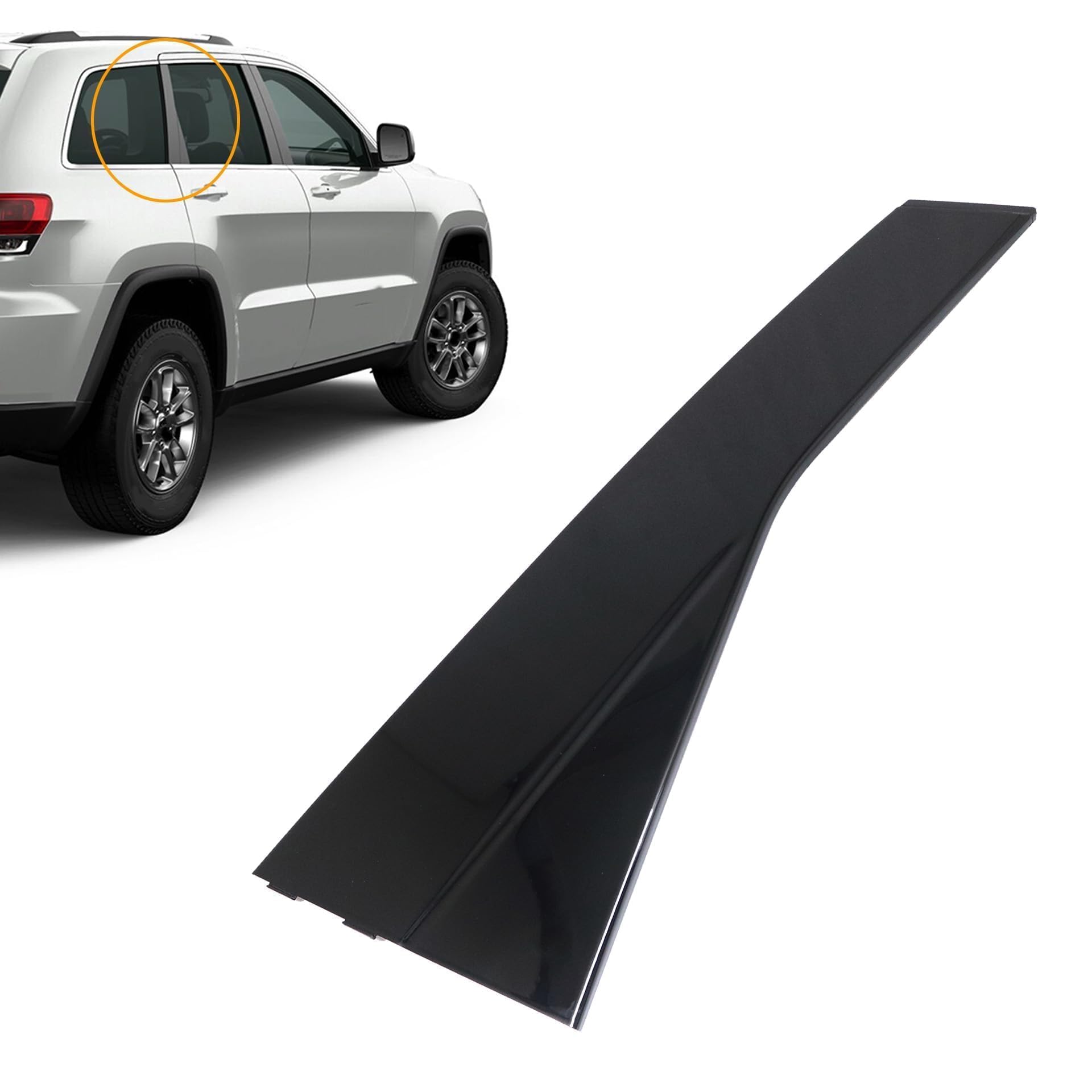 Amazon.com: GXARTS Right Rear Door C Pillar Trim fit for Jeep