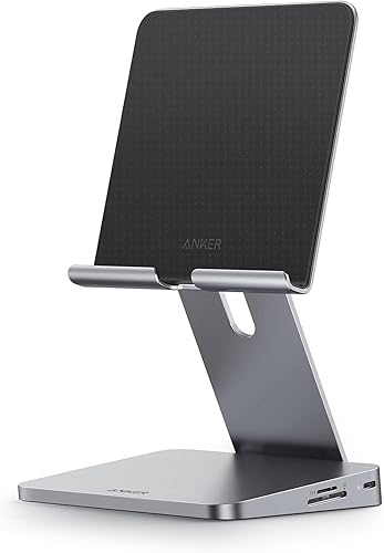 Anker Hub USB C para iPad, 551 USBC Hub (8 en 1), con soporte plegable para tableta, HDMI 4K, 2 puertos de datos USB-A, para iPad Pro 5