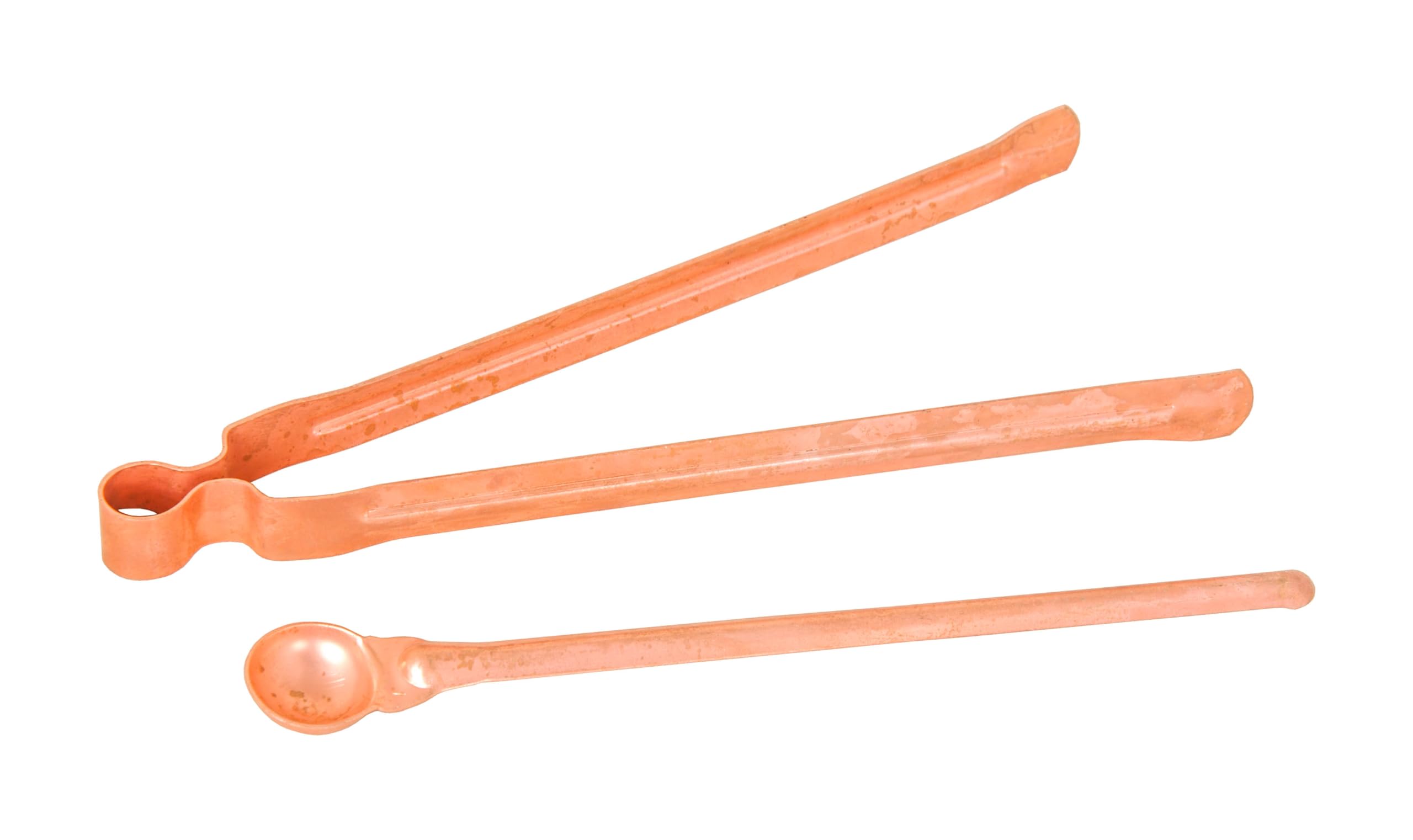 Shiv Shakti Arts Copper Chimtha Tong with Hawan Spoon for Yagya and Poojan Purpose