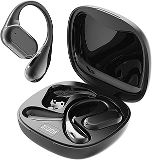 Wireless Earbuds, Bluetooth 5.4 running Headphones, stereo noise cancellation, Bone Conduction Headphones, 40H Playtime, IPX7 Waterproof, LED Display Sports Earphones for Workouts Running Fitness