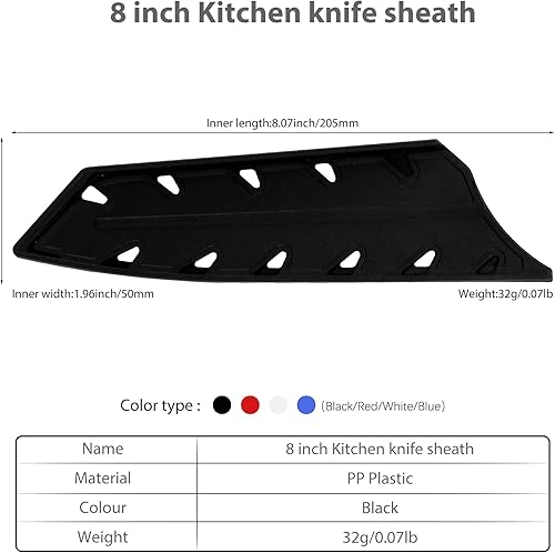 Miniatura 3 de XYJ Juego de 2 fundas de seguridad para cuchillos de seguridad, protector de bordes para cuchillos, funda universal para cuchillos, funda protectora