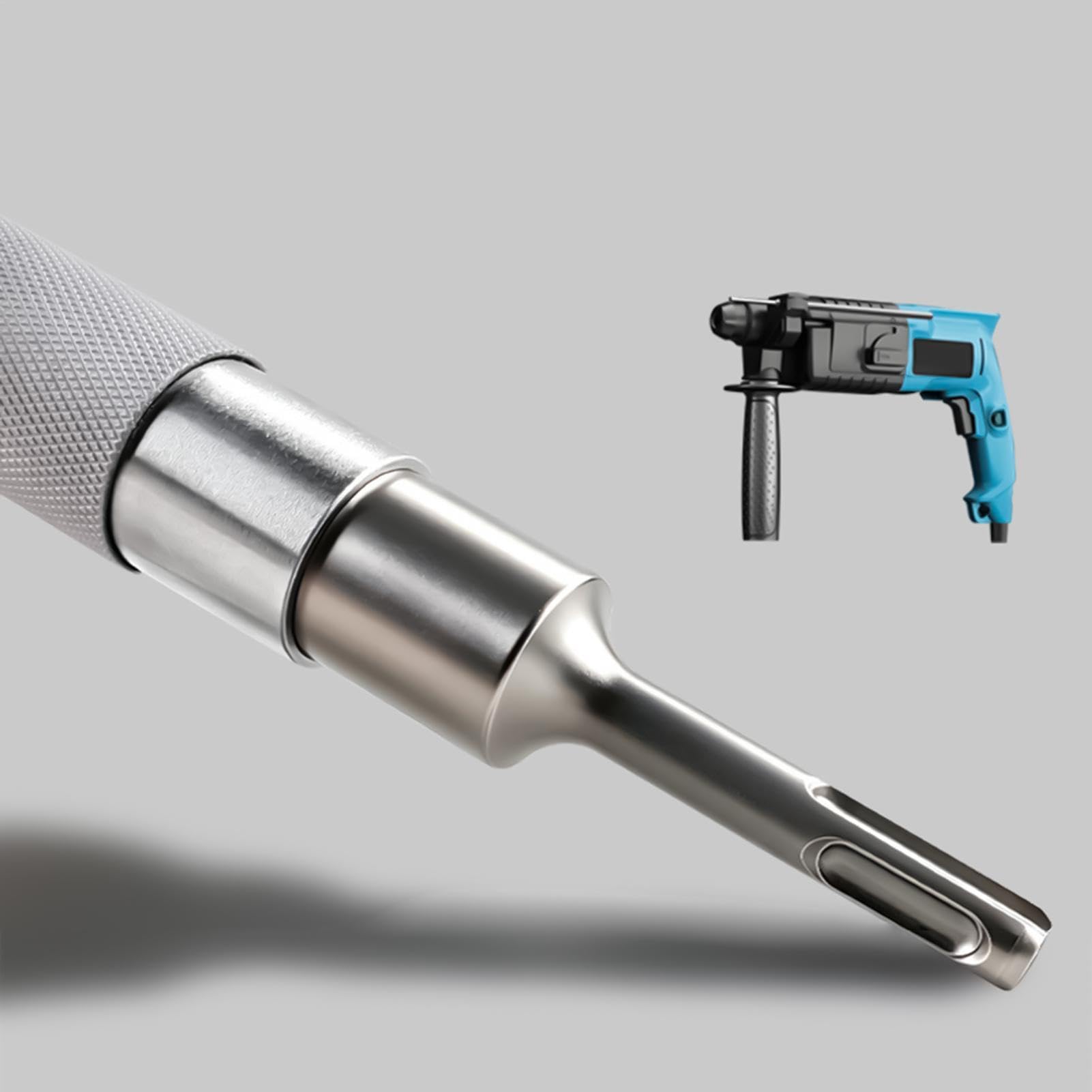 Convertitore Trapano A Percussione Utensile Antiscivolo Robusto con Anello | Convertitore Perforatore Rotante Per Foratura Tubi Ristrutturazioni Lavori Industriali