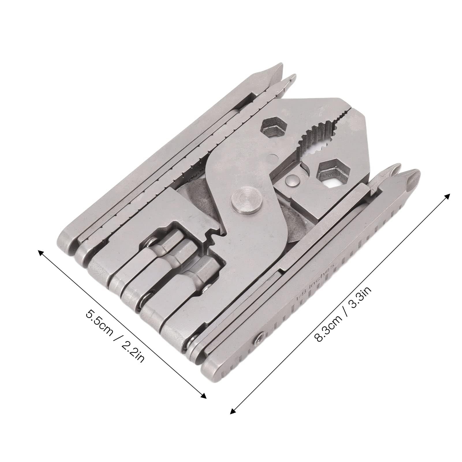 Micro outil multifonction de poche, pince à outils multifonction en acier, tournevis en acier, clé à dénuder, outil multifonction portable, pliable, cadeau idéal pour papa