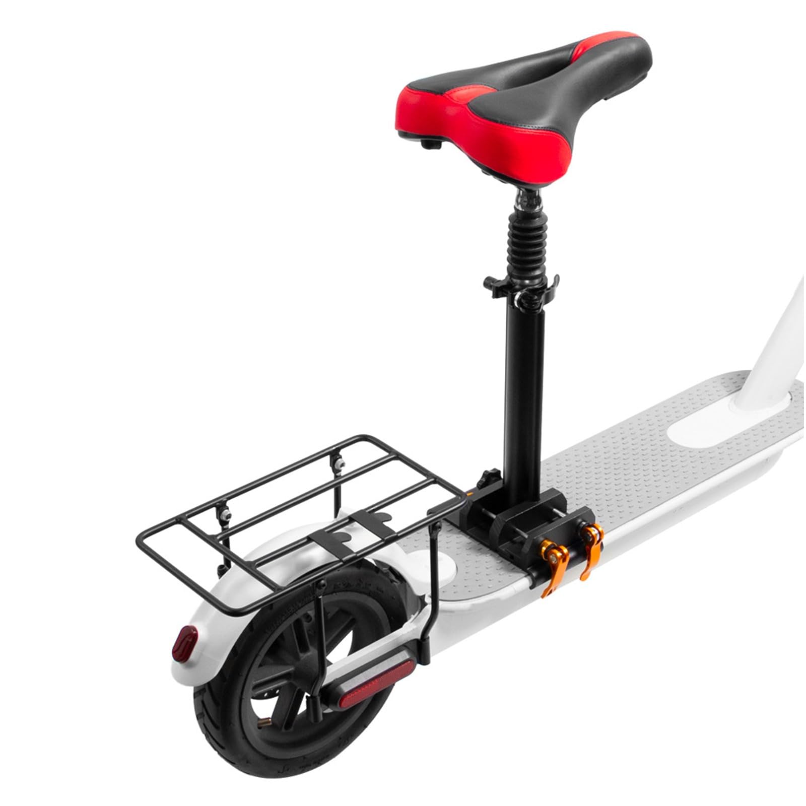 Compatible avec Xiaomi M365 / 1S / Pro / Pro2 / Mi3 Sage de selle de scooter électrique Siège de pliage et rack de support en acier massif arrière, Punch rapide Full Free Free Réglable 42-65cm
