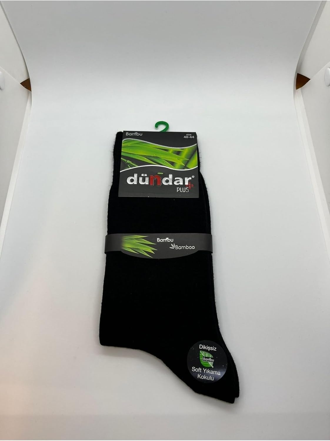 Men's Socks 6-Pack Black Patterned Crew Socks comfortable Comfortable Size 40-44 - Black, 40/44