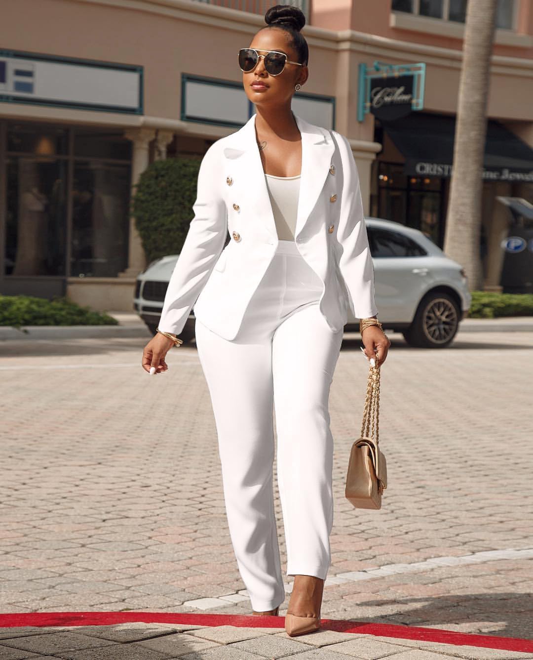 Women's Business Blazer Suit Long Sleeves Two Piece Solid Work Pant Suit Business Office Lady Suits Sets - Image 5