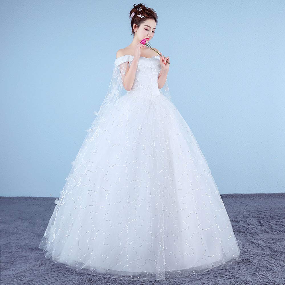 lxwi Perfect Bride Red Wedding Dress Temperament Bride Wedding Dress Sen  System Super Fairy Dream Palace Was Thin Long Dress (Color : 2, Size : M) :  Amazon.de: Fashion