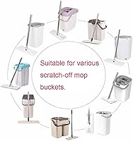 Vista 6 de Paquete de 5 tapones de drenaje para fregona, tapón de orificio para fregadero con empuñaduras, tapa de extremo para trapeador y cubo