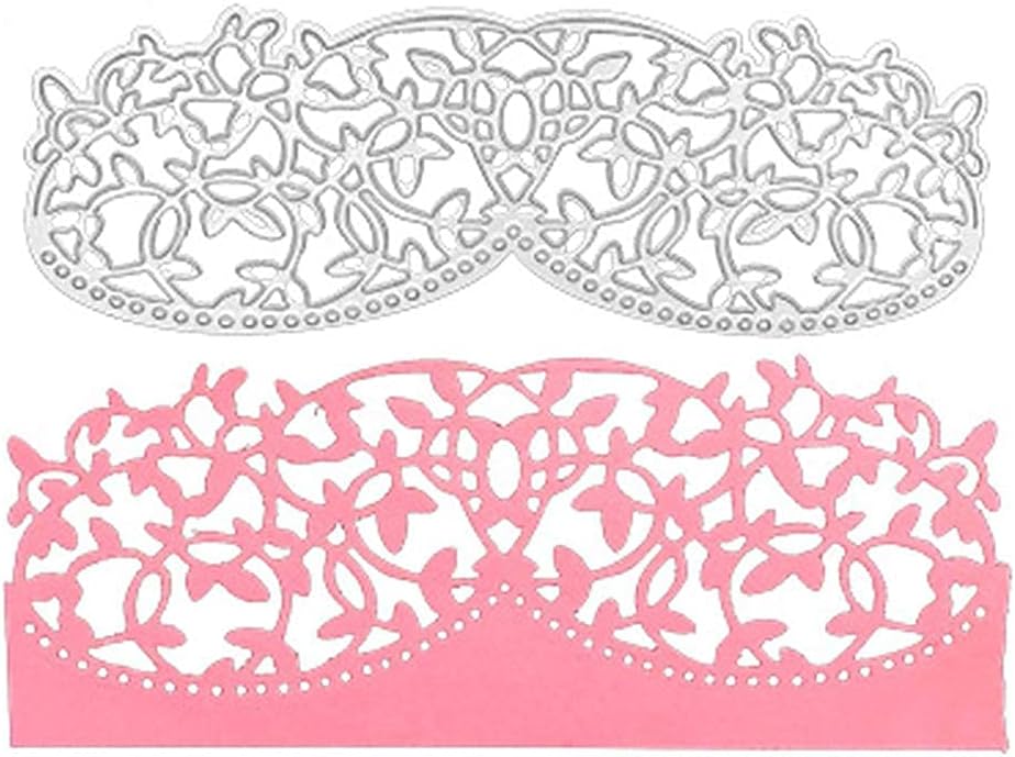 Metal Embossing European Lace Cutting Dies and Lace Die Cuts for DIY Crafts, New Year, Wedding, Valentine's, Present Greeting Cards Albums