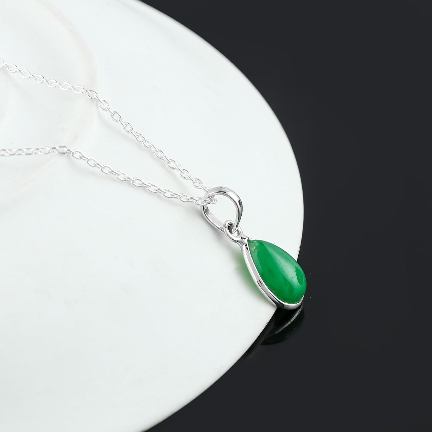 Natural Gemstone Choker Necklace | Handmade Jewelry | 925 Sterling Silver | Healing Crystal | Minimalist Necklace | Dazzling Birthday Gifts for Women | 20 inch - Image 3