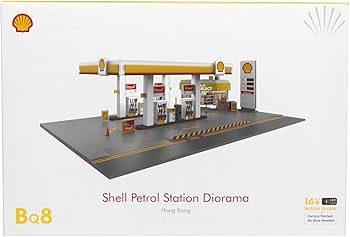 新品　TINY Q Shell ガソリンスタンド ジオラマ BQ8 新品 TINY Q Shell ガソリンスタンド ジオラマ BQ8