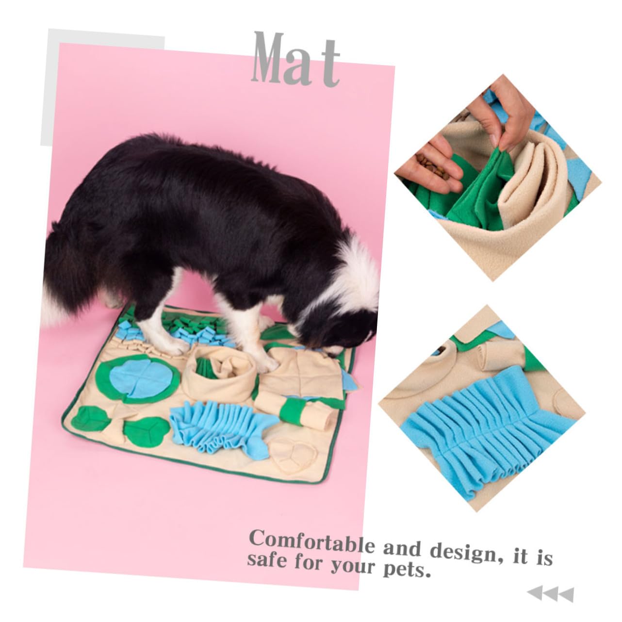 LIOOBO Hundefuttermatte mit Realistischem Design aus Polar Fleece und Aufmerksamkeit zur Energieverbrauch für Hund und Katze Geeignet
