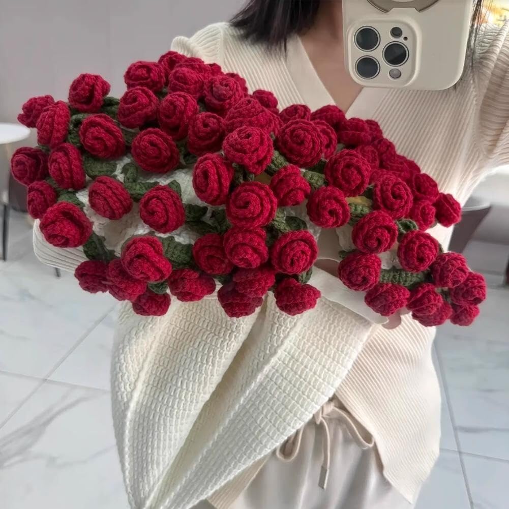 Amazon｜バラの花束ブランケット素材キットかぎ針編みの花手作り完成品