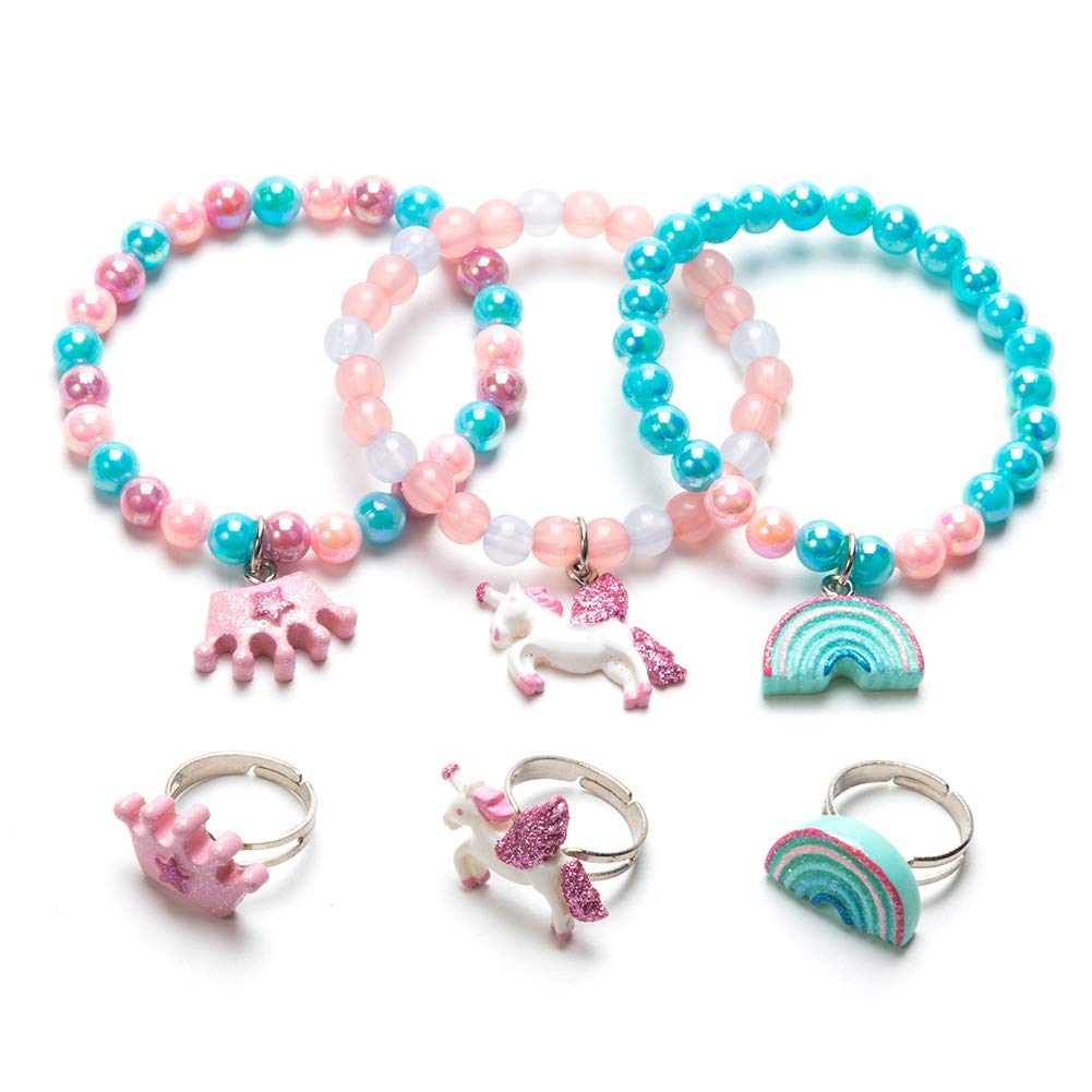 Unicorn Bracelet Ring Set R...B07X55VNG1