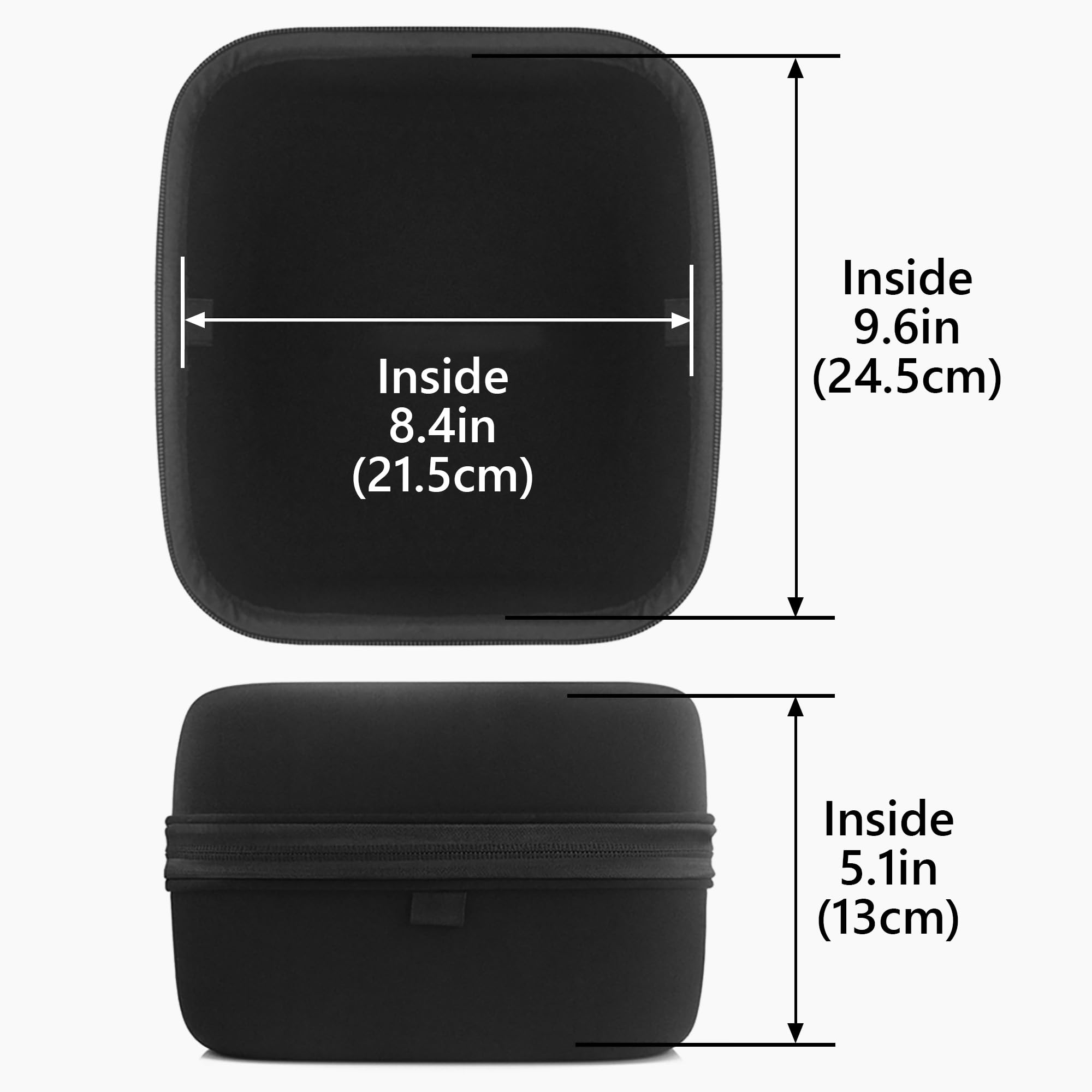 Funda protectora protectora para auriculares de gran tamaño, funda protectora de repuesto para viaje con almacenamiento de cables, compatible con auriculares Beyerdynamic DT880Pro, AKG K701 4