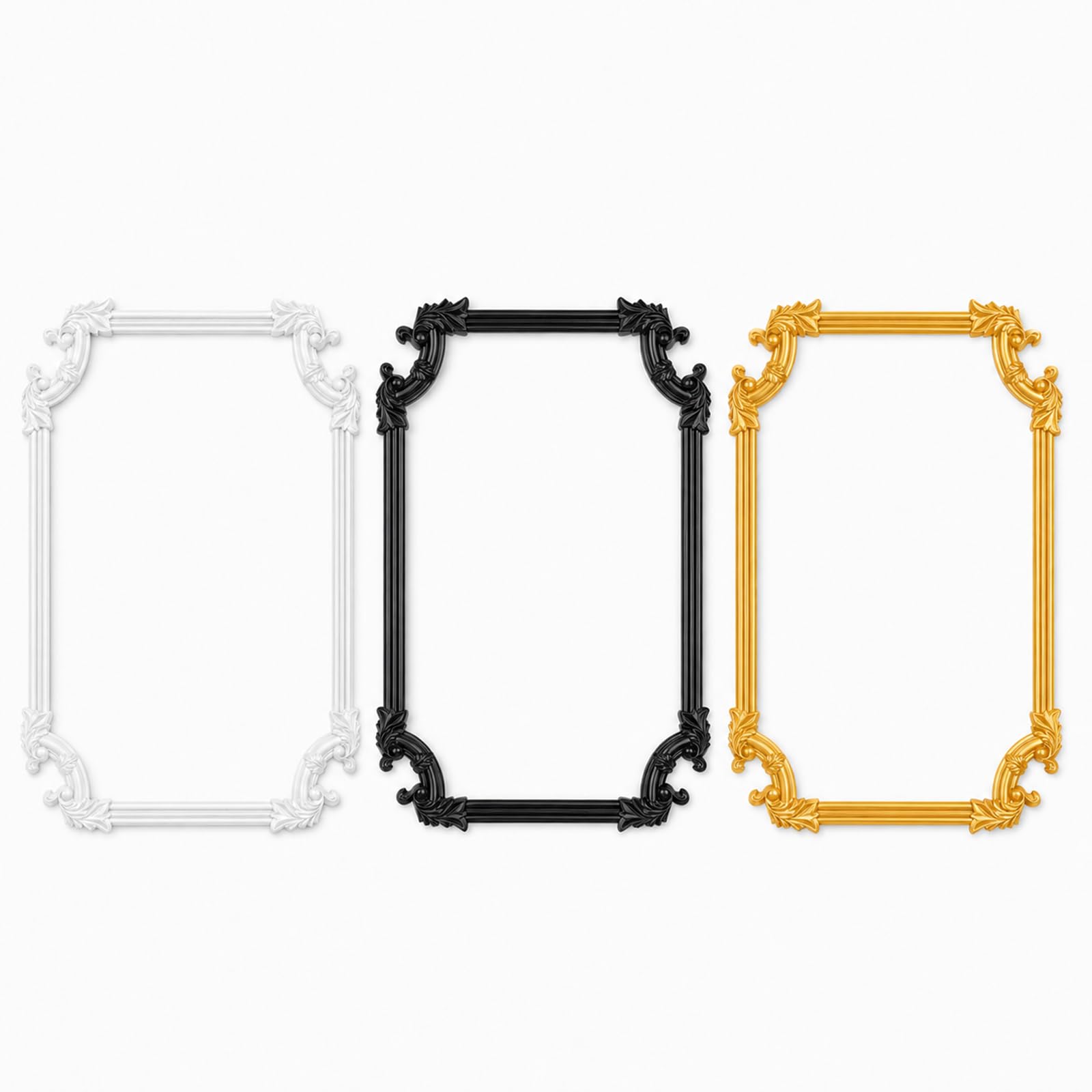 Modanatura Adesiva per Pareti PVC Modanature Flessibili Paraspigoli Muro White,15m