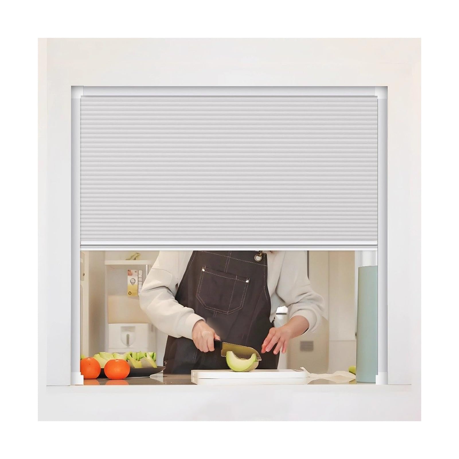 Veau Fenêtre coulissante pliable pour restaurant avec poignée cachée, 60 x 90 cm – Parfait pour les repas en plein air, et la restauration