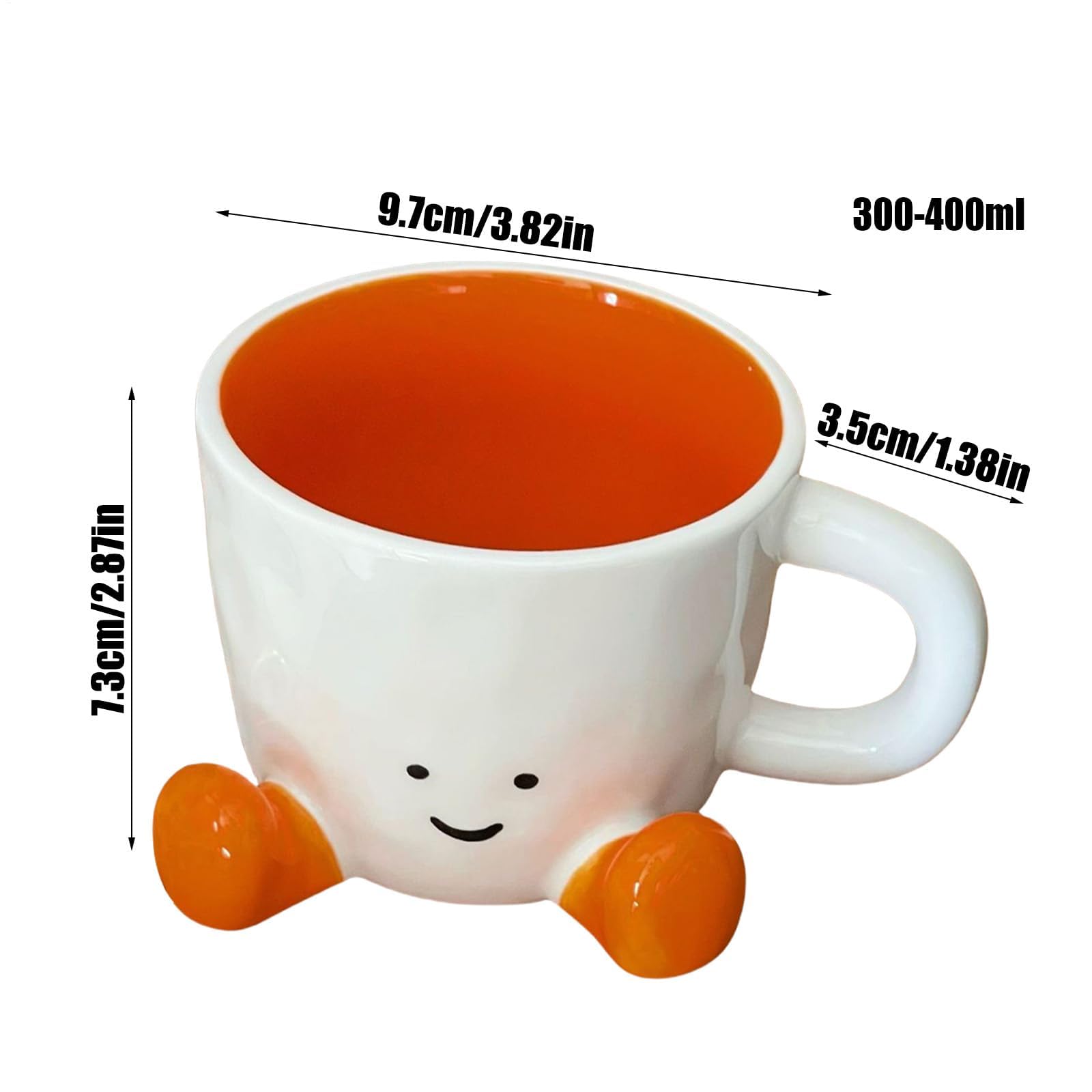 Keramiktasse, originelle Kaffeetasse, handgeknetetes Design, verhindert Verbrühungen, niedliches dekoratives Schreibtischzubehör für Getränke
