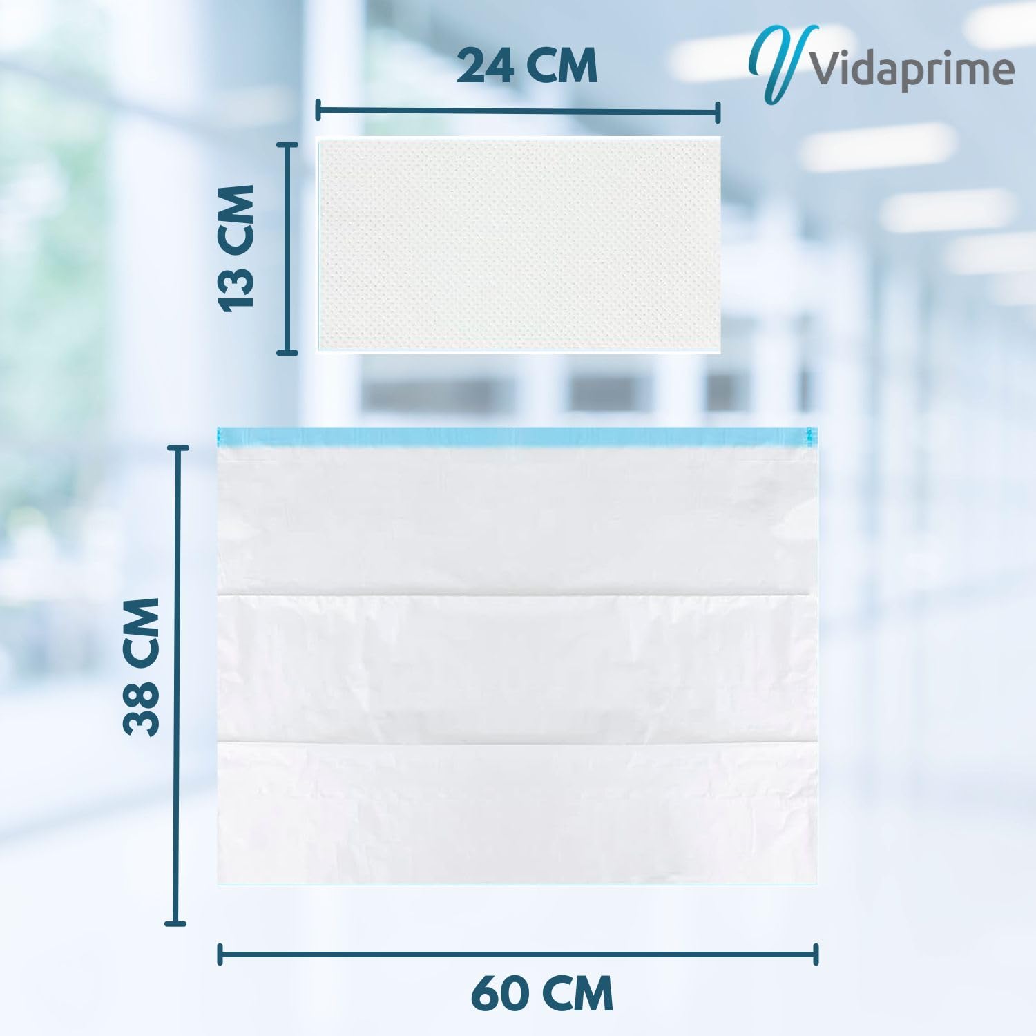 PACK x50 Toiletteneinlagen - DESCHBARE TOILETTENBEUTEL - Hygienische WC-Beutel - Einweg Orinal-Beutel mit SAUGFÄHIGEN Polstern, 50 STÜCK. Ideal für Toiletteneinlagen für Toilettenstuhl