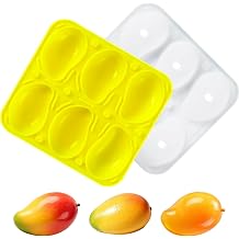 Mango Mold Silicone for Baking Pastry, 6-Cavity Mango Shape Silicone Mold for Baking Pudding, 3D Mango Fruit Molds Silicone for Pastry, Pudding, Chocolate, Candy, Ice Cream
