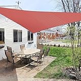 Windscreen4less® 16' x 16' x 16' Sun Shade Sail Canopy Red -3rd Generation - Commercial Grade - 5 Years Warranty