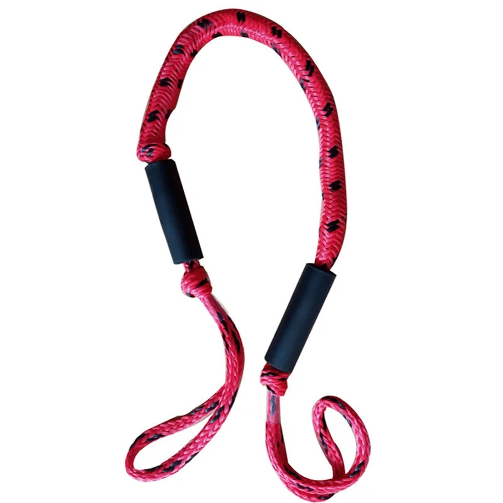 Soywim Redblack Mooring Rope, Dock Line Boat Ropes Mooring Rope Bungee Dockline For Watercraft Jet Ski Pontoon Canoe Power(Redblack)